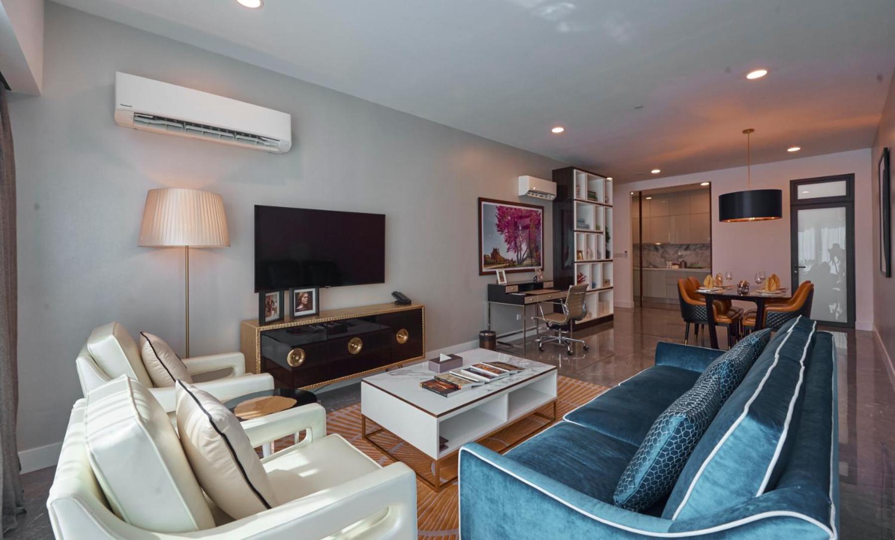 The Face Style Hotel 쿠알라룸푸르 외부 사진 A living room in a condominium
