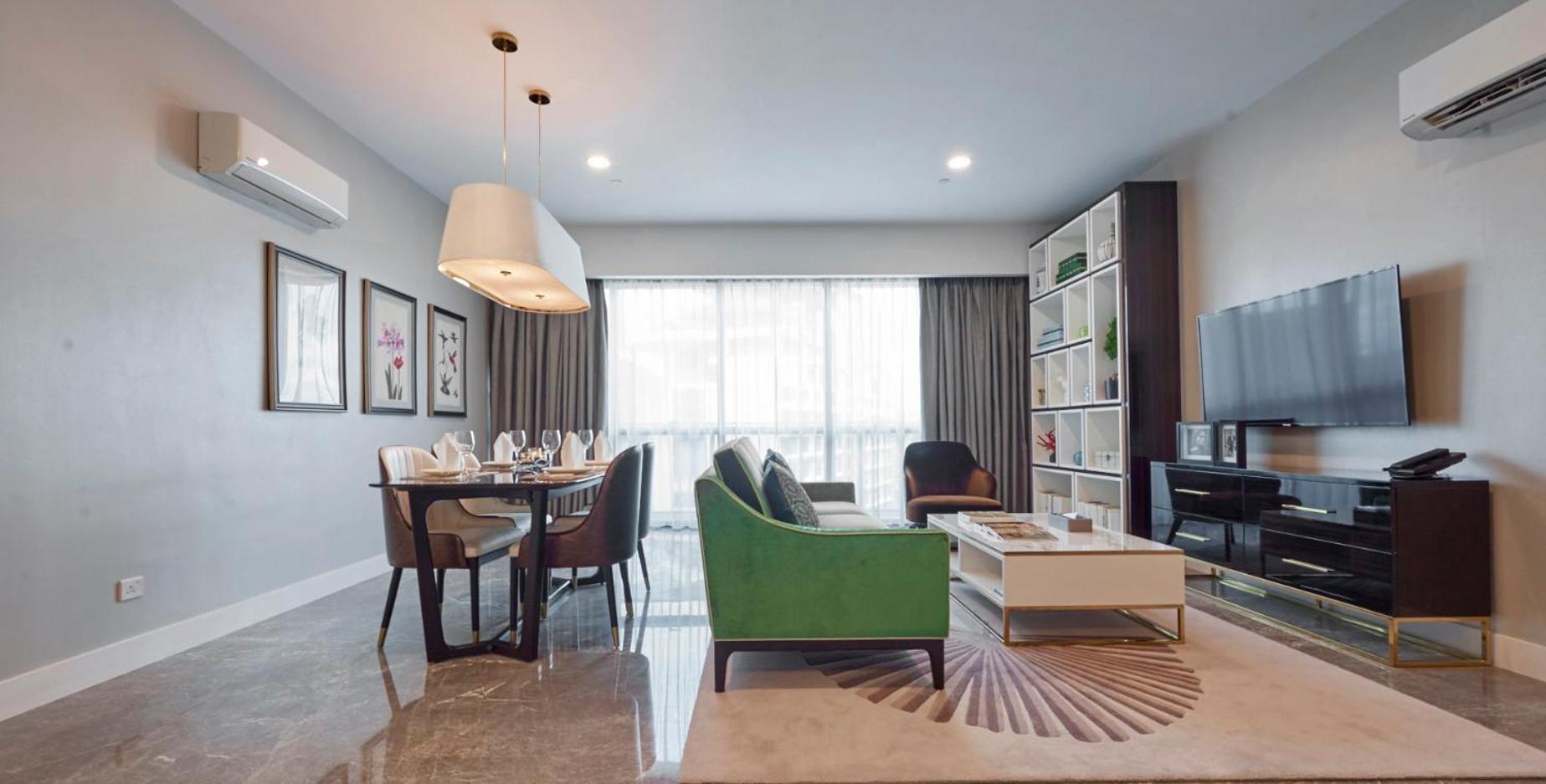 The Face Style Hotel 쿠알라룸푸르 외부 사진 A living room in a condominium